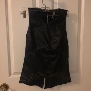 Leather tank top